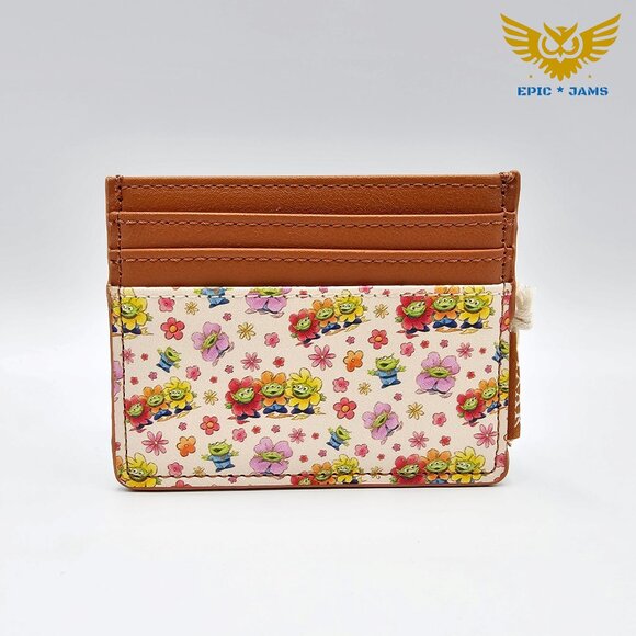 Loungefly Disney Pixar Toy Story Aliens Floral Cardholder - Picture 1 of 2